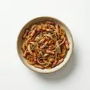 Zwiebeln gedünstet, mit Speck