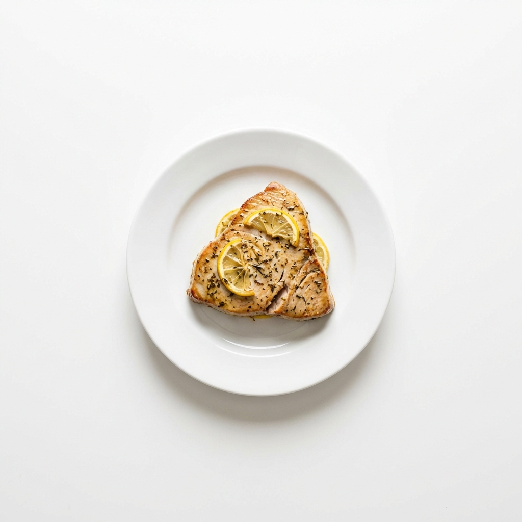 Thunfisch tiefgefroren, gebraten ohne Fett (Ofen)