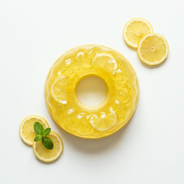 Zitronenwackelpudding