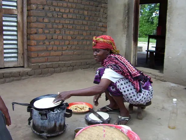 Foto von Klassisches Indisches Chapati – fertig angerichtet