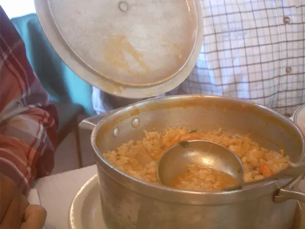 Foto von Portugiesischer Arroz de Marisco – fertig angerichtet