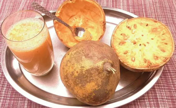 Foto von Bela Pana – Odia-Neujahrsgetränk mit Bael – fertig angerichtet