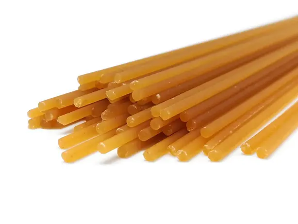 Foto von Venetische Bigoli mit Enteneiern – fertig angerichtet