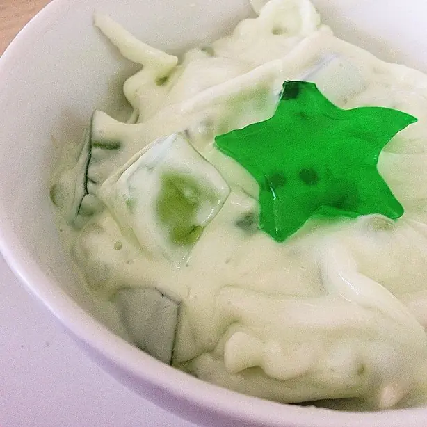 Foto von Philippinischer Buko Kokossalat – fertig angerichtet