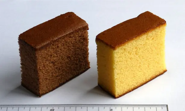 Foto von Japanischer Castella Kuchen – fertig angerichtet