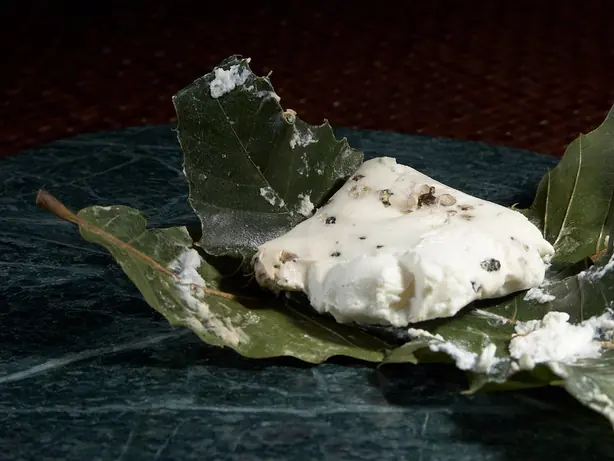 Foto von Gebackener Cabécou mit Honig – fertig angerichtet