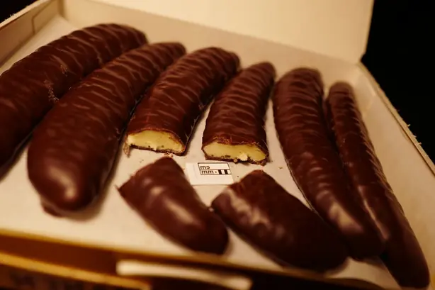 Foto von Bunte Schokofrüchte vom Jahrmarkt – fertig angerichtet