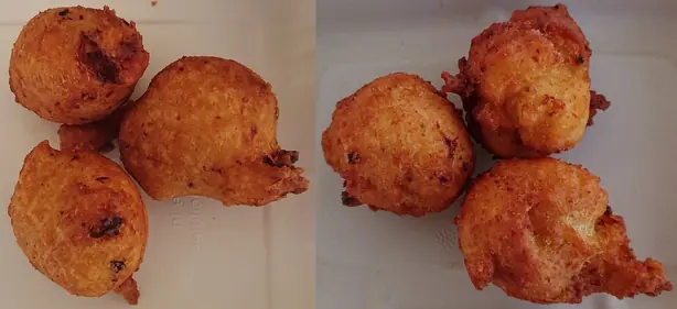 Foto von Klassische New England Clam Cakes – fertig angerichtet