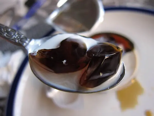 Foto von Japanisches Coffee Jelly Klassisch – fertig angerichtet