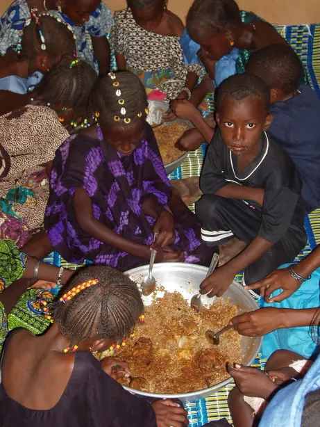 Foto von Gambisches Benachin One-Pot – fertig angerichtet