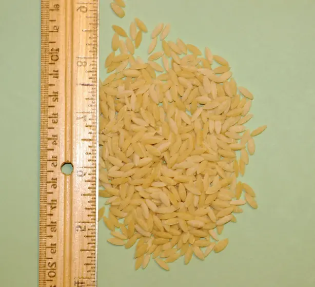 Foto von Griechische Kritharaki mit Tomatensauce – fertig angerichtet