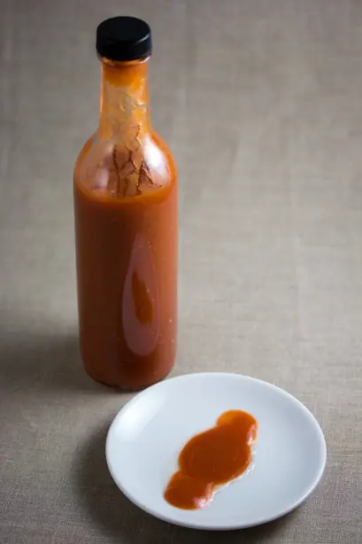 Foto von Bajanische Peperoncino-Sauce aus Barbados – fertig angerichtet