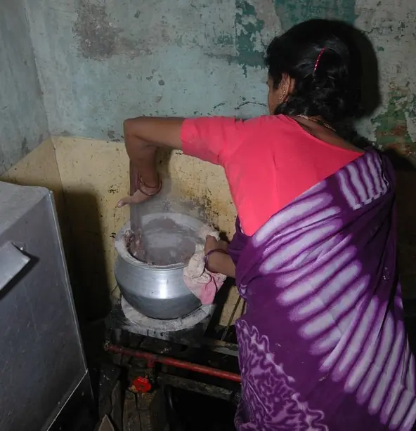 Foto von Indische Ragi Balls klassisch – fertig angerichtet