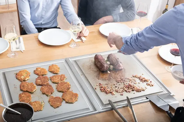 Foto von Japanisches Teppanyaki klassisch – fertig angerichtet