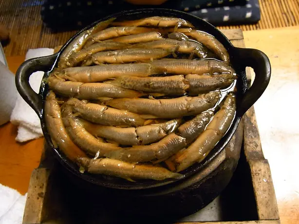 Foto von Japanischer Schlammpeitzger-Topf Dojō Nabe – fertig angerichtet