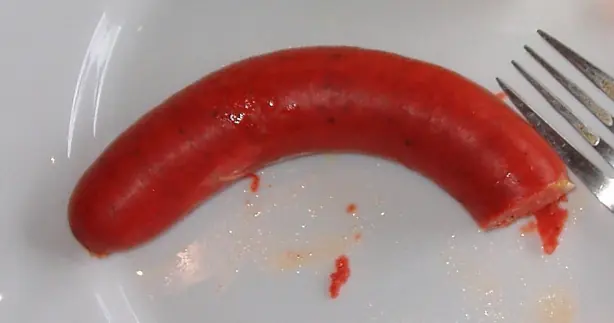 Foto von Römische Lucanicae Wurst hausgemacht – fertig angerichtet