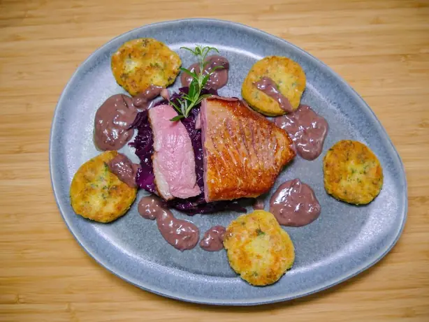 Foto von Französische Macaire-Kartoffeln – fertig angerichtet