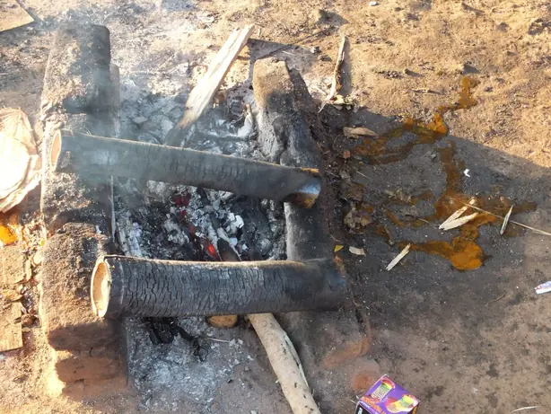 Foto von Bambus-Hähnchen aus Andhra Pradesh – fertig angerichtet