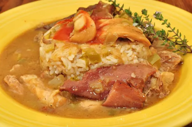 Foto von Cajun Tasso Ham hausgemacht – fertig angerichtet