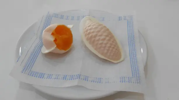 Foto von Portugiesische Ovos Moles de Aveiro – fertig angerichtet