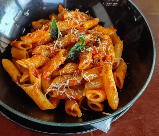 Foto von Römische Arrabbiata-Sauce scharf – fertig angerichtet