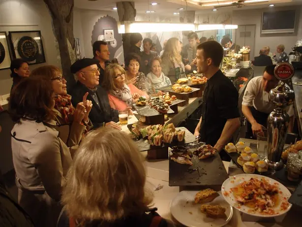 Foto von Baskische Pintxos Gilda klassisch – fertig angerichtet