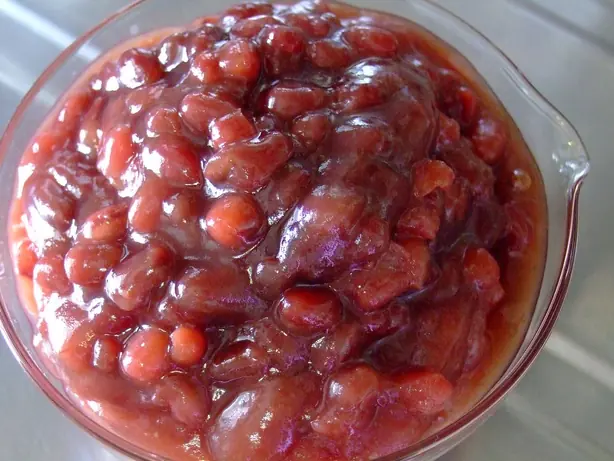 Foto von Japanisches Anko – süße Bohnenpaste – fertig angerichtet