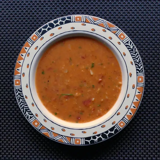 Foto von Ingwer-Linsen-Suppe – fertig angerichtet