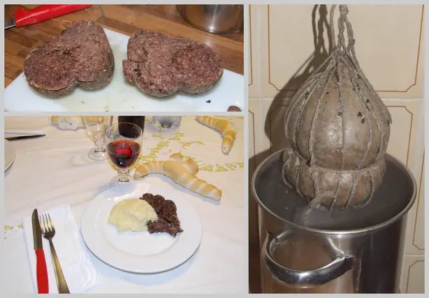 Foto von Ferrareser Salama da Sugo hausgemacht – fertig angerichtet