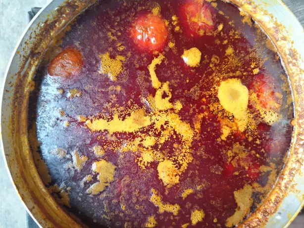 Foto von Afrikanische Palmnusssuppe (Banga Soup) – Der westafrikanische Klassiker – fertig angerichtet