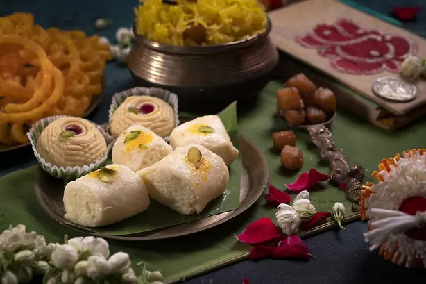 Foto von Bengalisches Sandesh (Shondesh) – fertig angerichtet