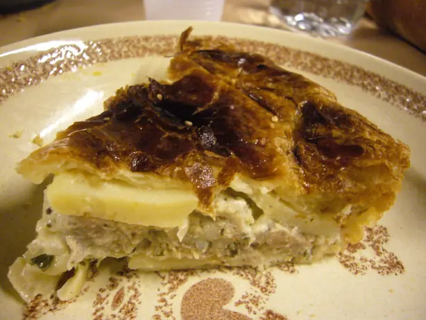 Foto von Pâté aux pommes de terre (Französischer Kartoffelkuchen) – fertig angerichtet