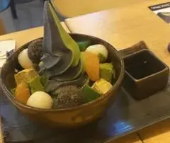 Foto von Warabimochi – fertig angerichtet