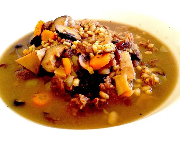 Foto von Grönländische Suaasat Suppe – fertig angerichtet