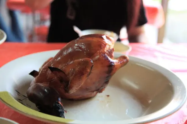 Foto von Taiwanisches Fasshähnchen im Ofen – fertig angerichtet