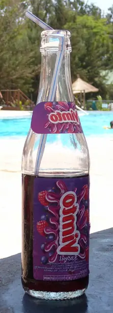 Foto von Hausgemachter Beeren-Sirup Vimto-Art – fertig angerichtet